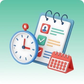 le temps effectue de chaque collaborateur